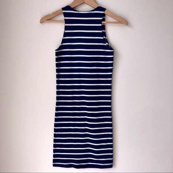 Forever 21 Essentials Navy Striped Dress SP - Picture 7 of 7
